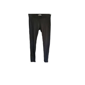 Cabi Zip Side Ponte Ankle Leggings Black Casual Pants Med
